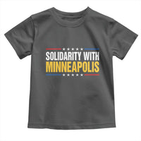 Solidarity With Minneapolis Toddler T Shirt Minnesota Community Support Gift