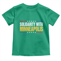 Solidarity With Minneapolis Toddler T Shirt Minnesota Community Support Gift