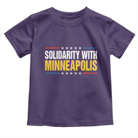 Solidarity With Minneapolis Toddler T Shirt Minnesota Community Support Gift