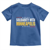 Solidarity With Minneapolis Toddler T Shirt Minnesota Community Support Gift