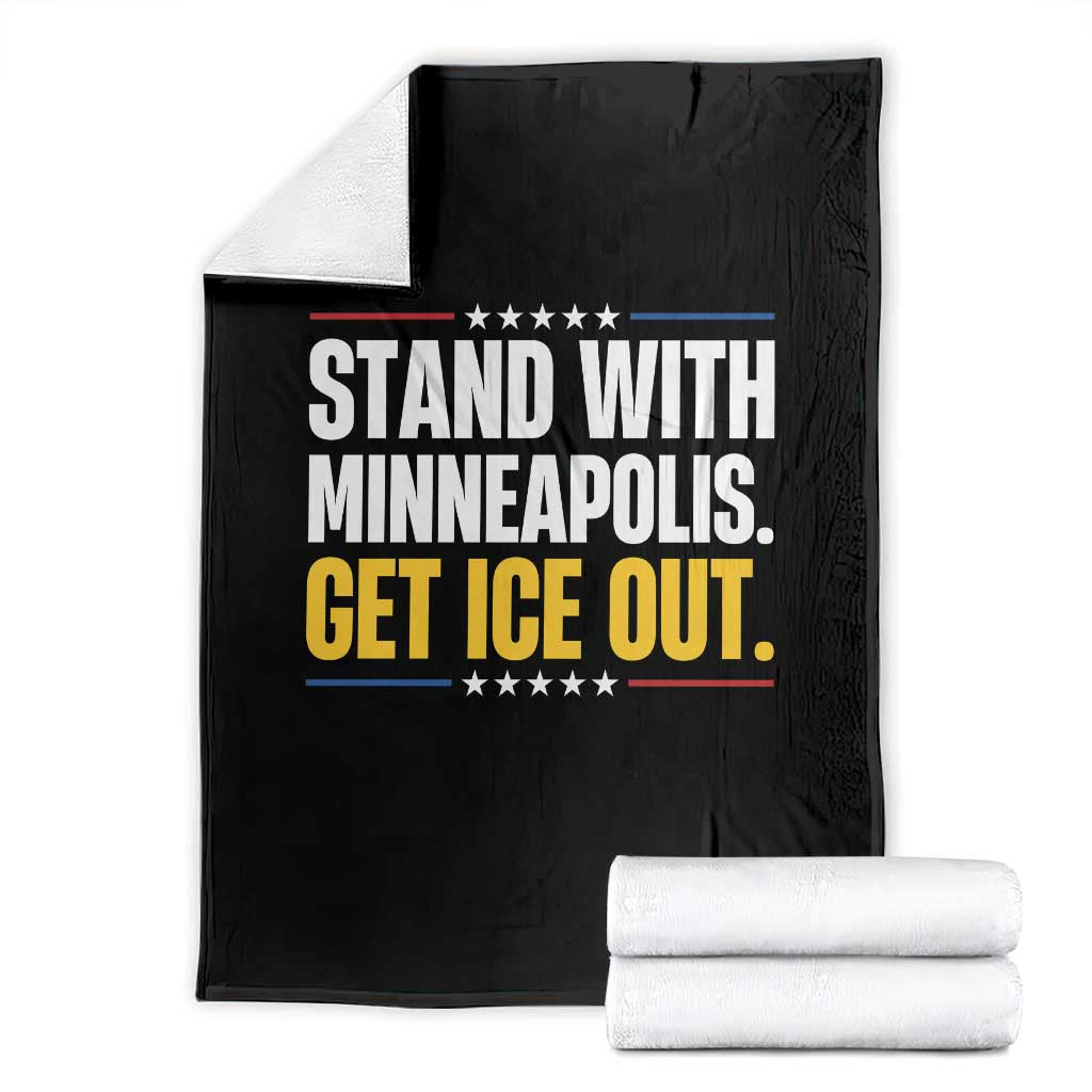 Stand With Minneapolis Throw Blanket Minnesota Community Support Gift
