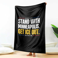 Stand With Minneapolis Throw Blanket Minnesota Community Support Gift