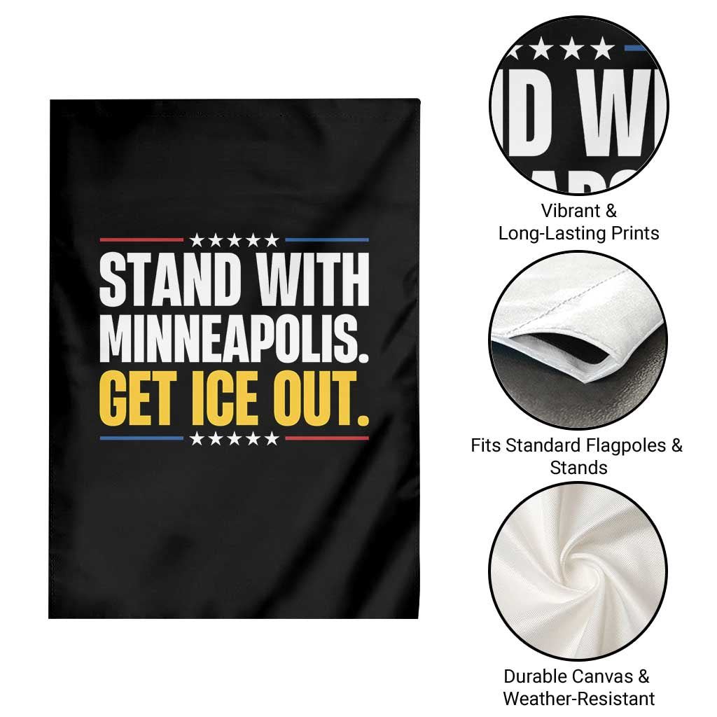 Stand With Minneapolis Garden Flag Minnesota Community Support Gift