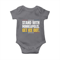 Stand With Minneapolis Baby Onesie Minnesota Community Support Gift