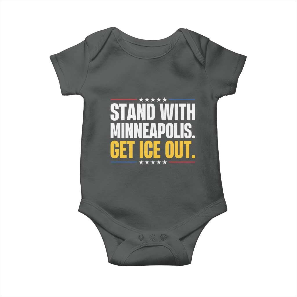 Stand With Minneapolis Baby Onesie Minnesota Community Support Gift