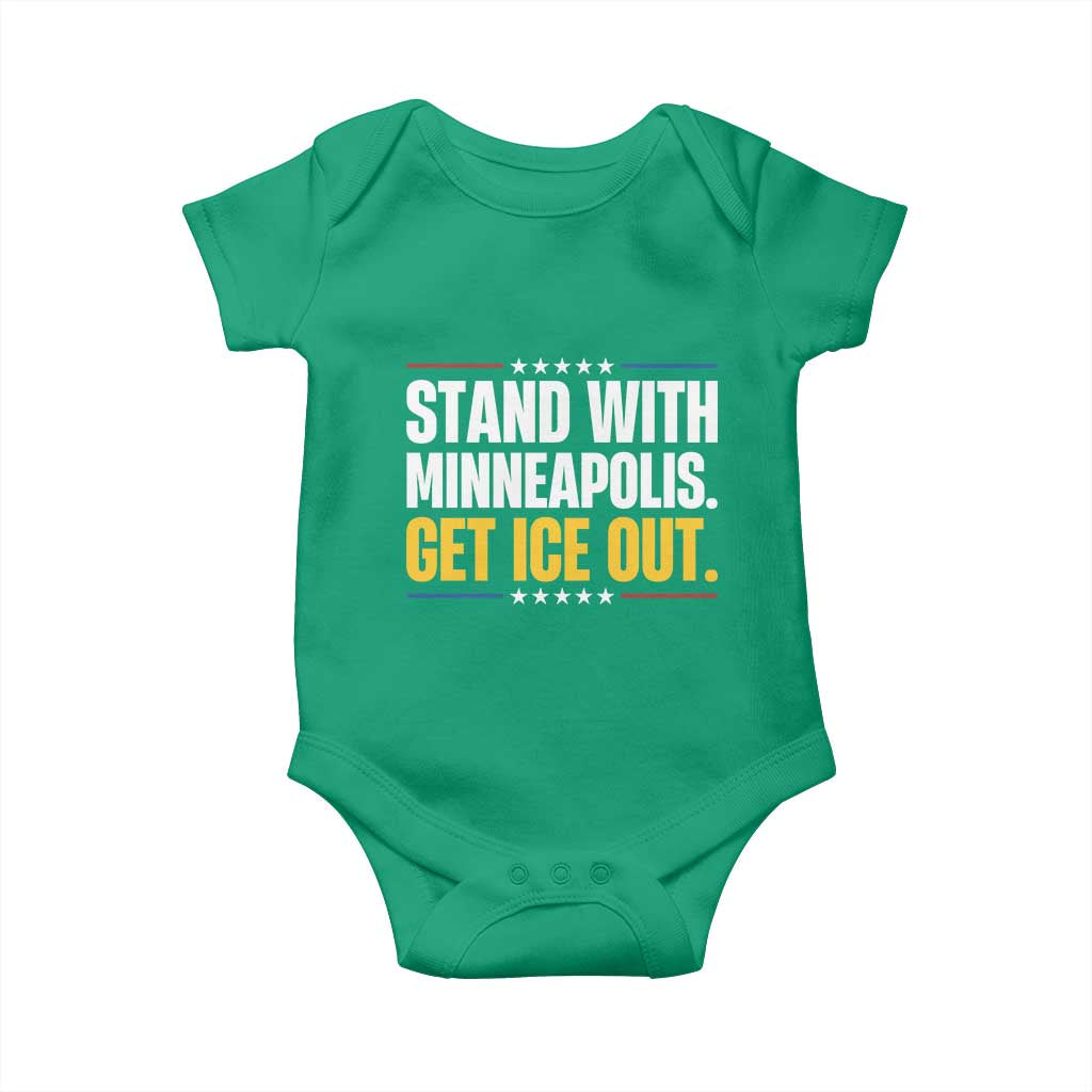 Stand With Minneapolis Baby Onesie Minnesota Community Support Gift