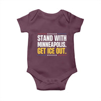 Stand With Minneapolis Baby Onesie Minnesota Community Support Gift