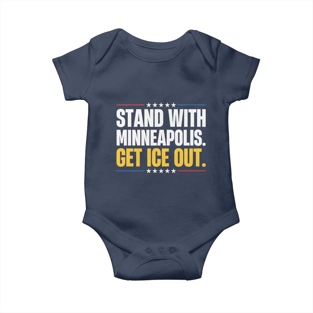 Stand With Minneapolis Baby Onesie Minnesota Community Support Gift