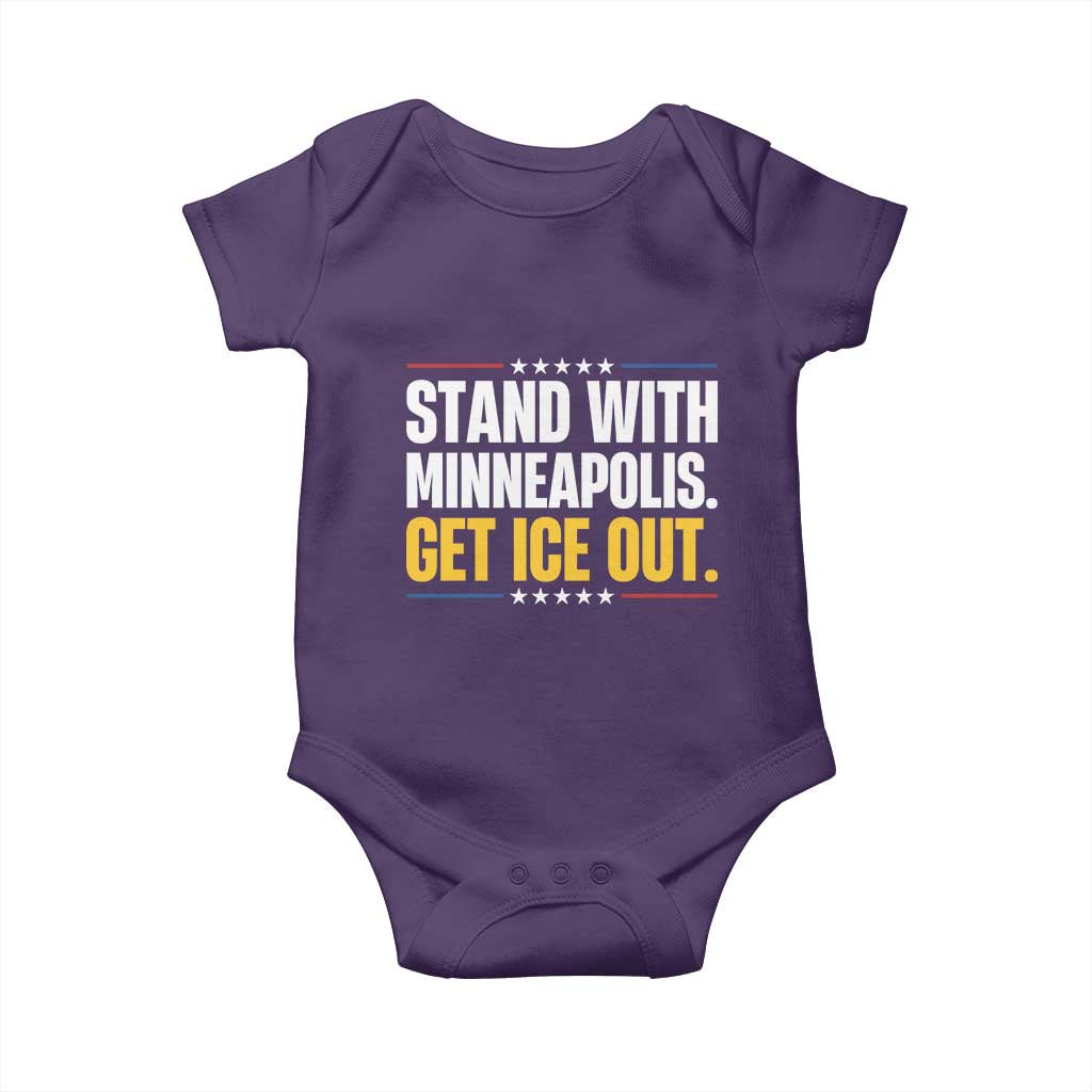 Stand With Minneapolis Baby Onesie Minnesota Community Support Gift