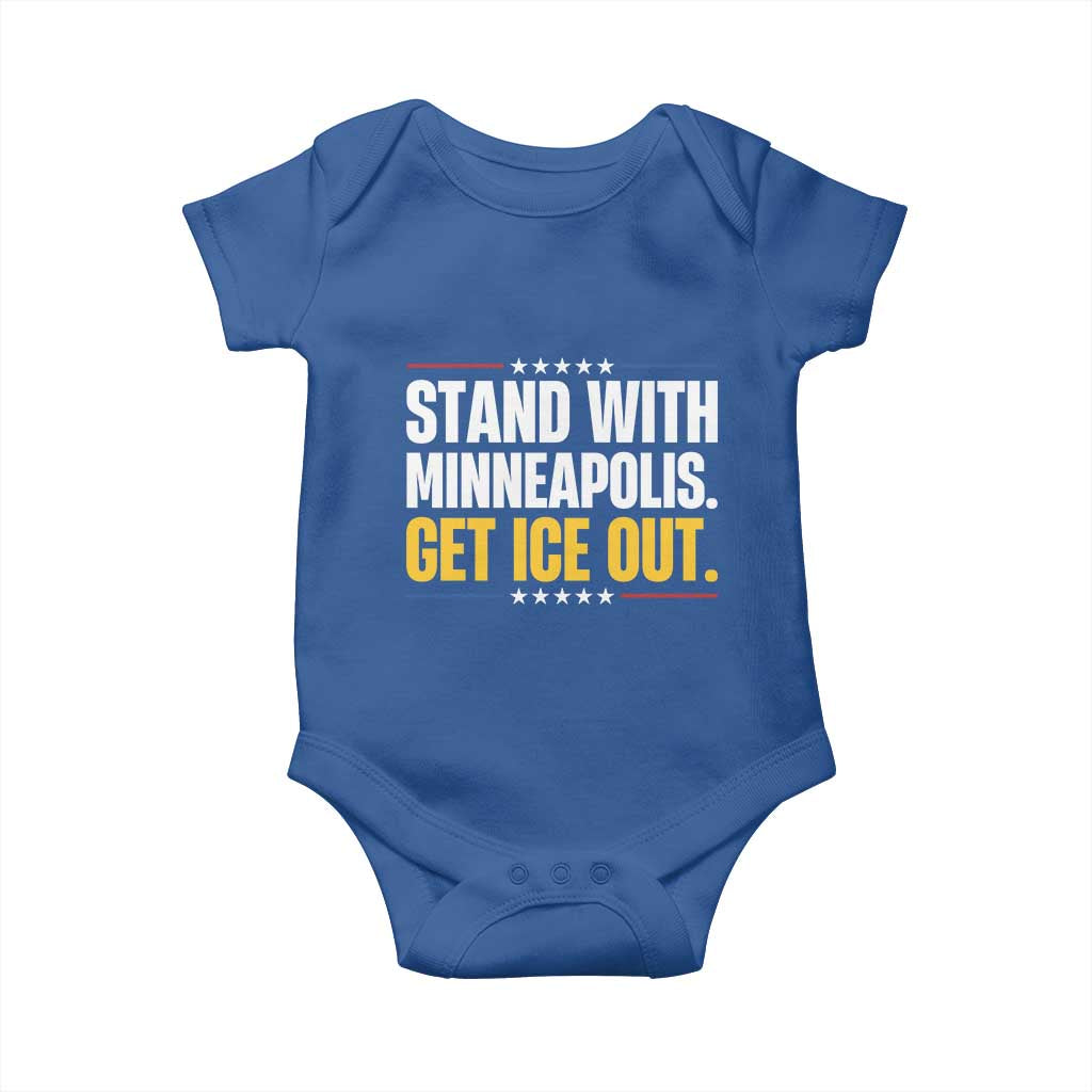 Stand With Minneapolis Baby Onesie Minnesota Community Support Gift