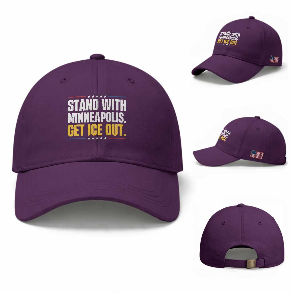 Stand With Minneapolis Baseball Cap Minnesota Community Support Gift