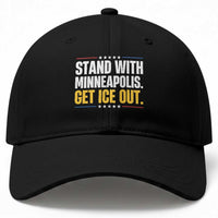 Stand With Minneapolis Baseball Cap Minnesota Community Support Gift