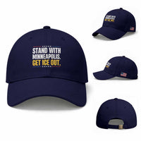 Stand With Minneapolis Baseball Cap Minnesota Community Support Gift