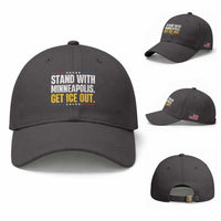 Stand With Minneapolis Baseball Cap Minnesota Community Support Gift