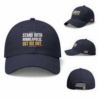 Stand With Minneapolis Baseball Cap Minnesota Community Support Gift