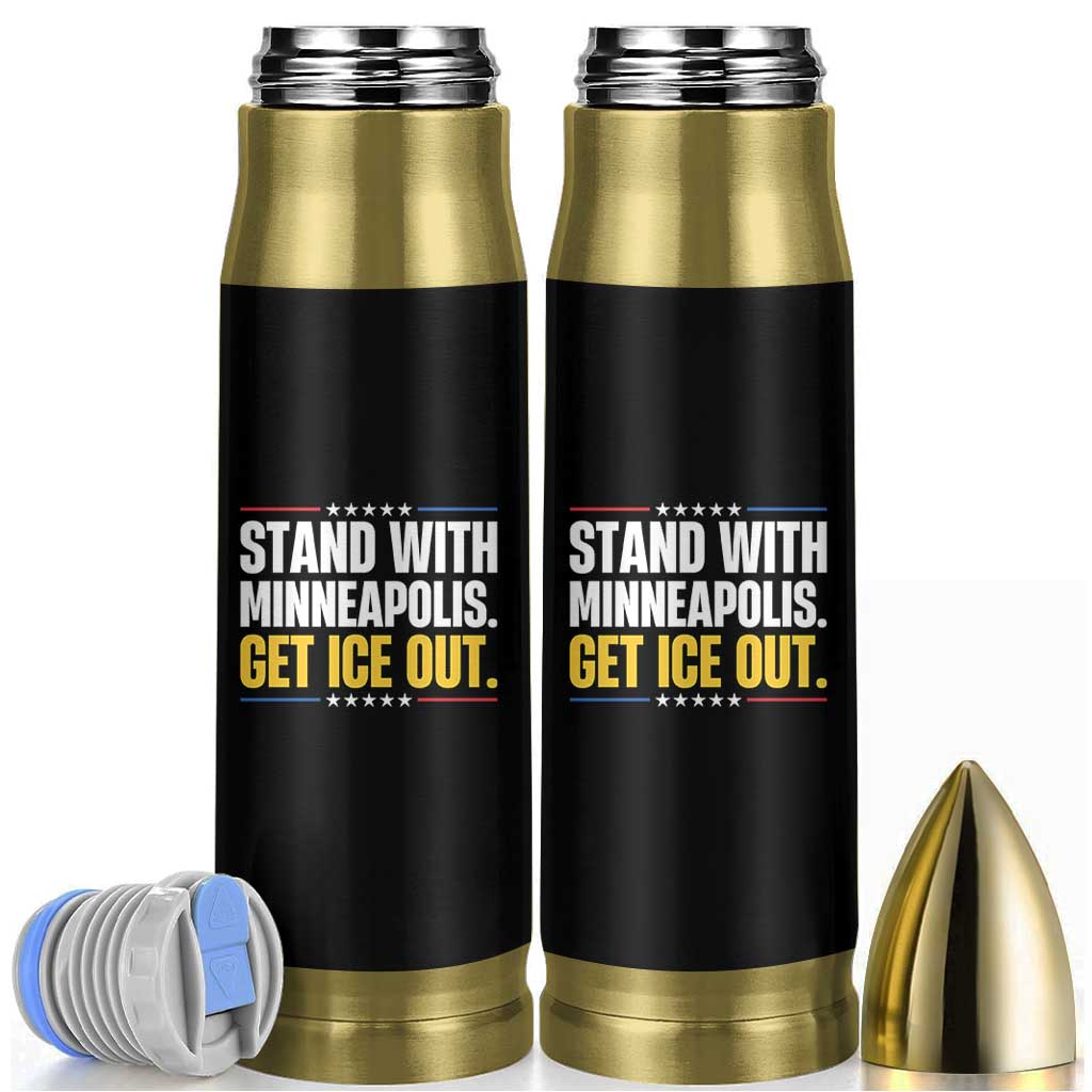 Stand With Minneapolis Bullet Tumbler Minnesota Community Support Gift