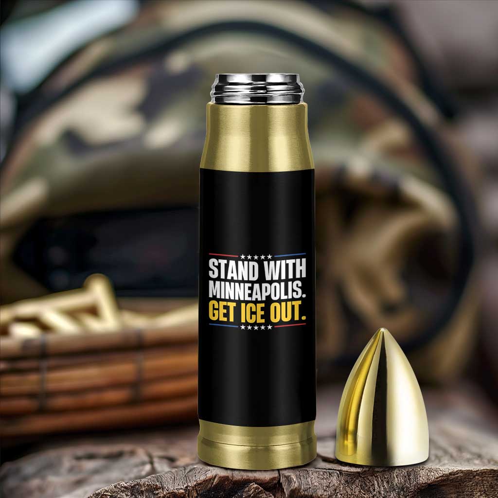 Stand With Minneapolis Bullet Tumbler Minnesota Community Support Gift
