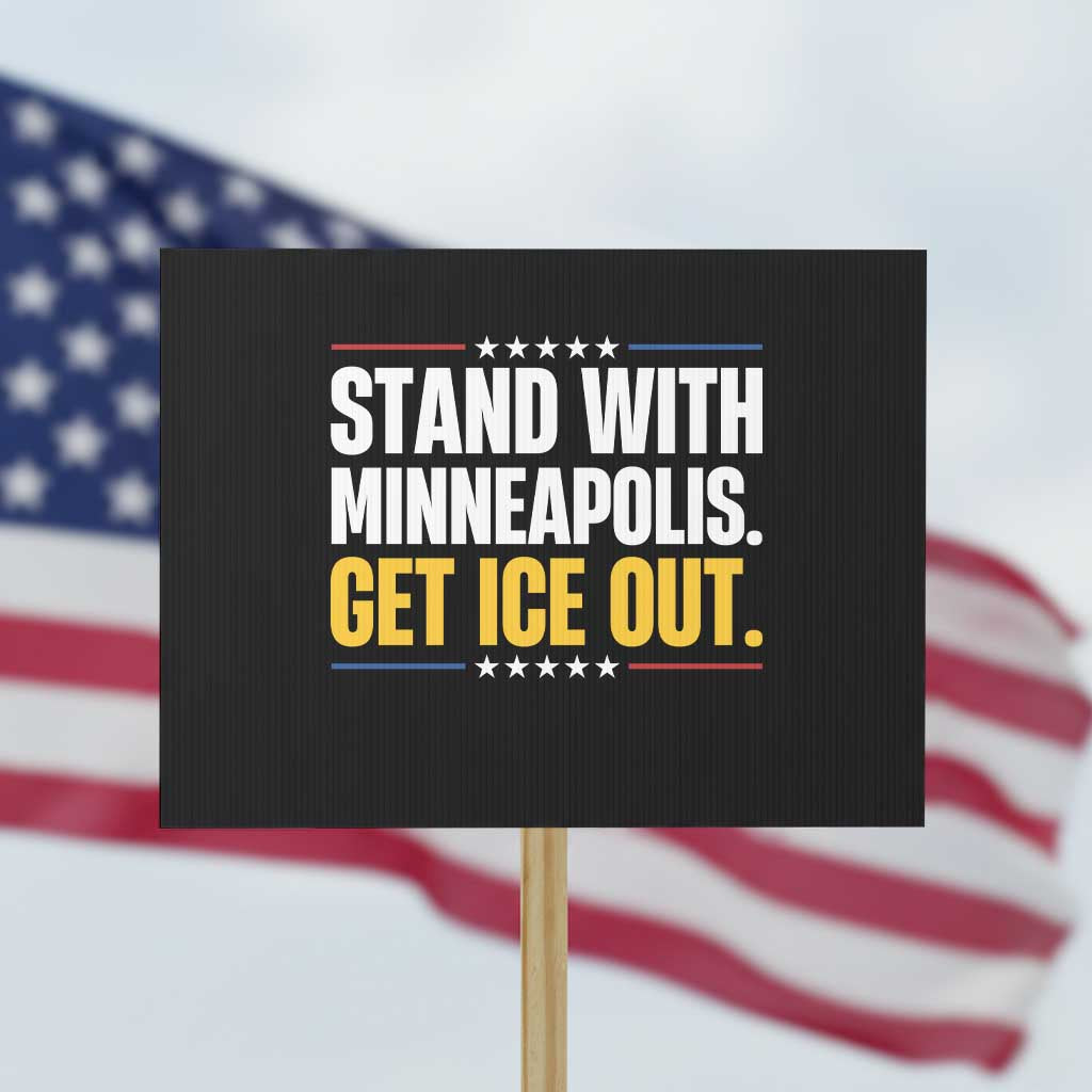 Stand With Minneapolis Protest Sign Minnesota Community Support Gift