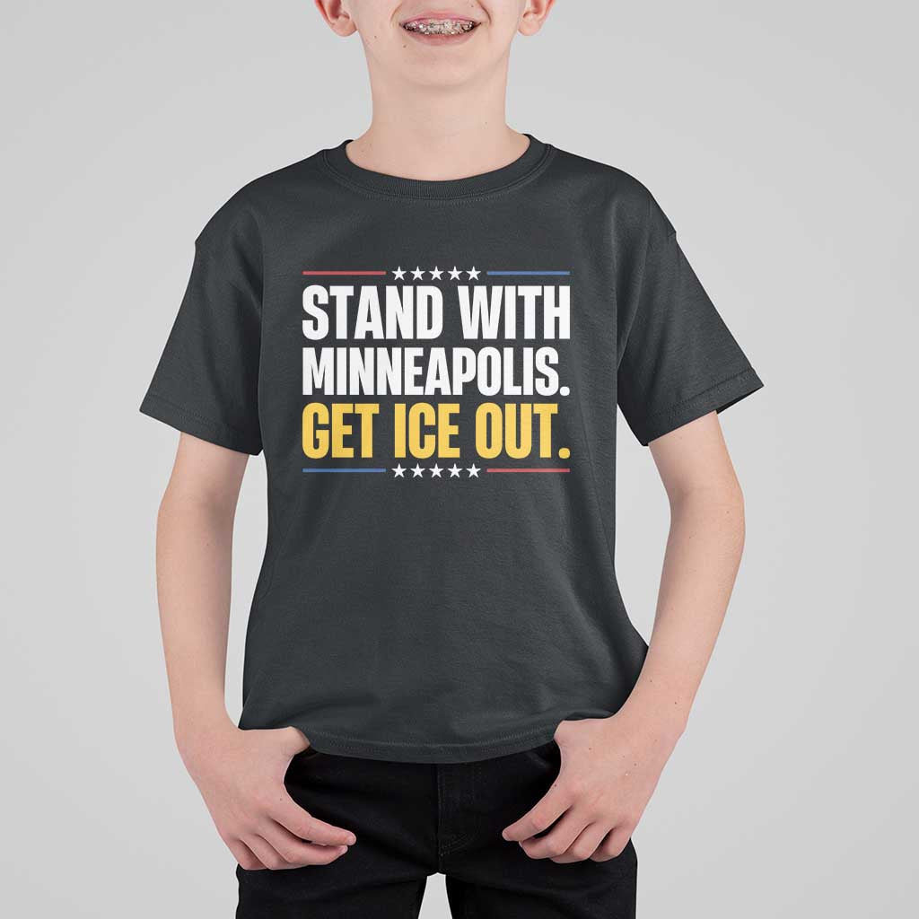 Stand With Minneapolis T Shirt For Kid Minnesota Community Support Gift