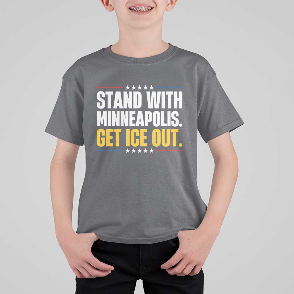 Stand With Minneapolis T Shirt For Kid Minnesota Community Support Gift