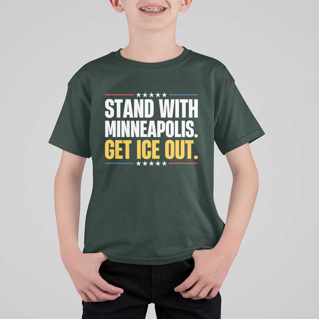 Stand With Minneapolis T Shirt For Kid Minnesota Community Support Gift