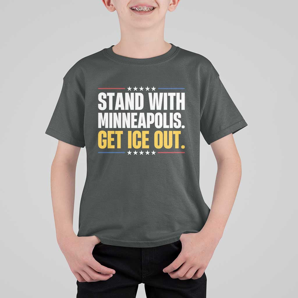 Stand With Minneapolis T Shirt For Kid Minnesota Community Support Gift