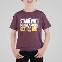 Stand With Minneapolis T Shirt For Kid Minnesota Community Support Gift