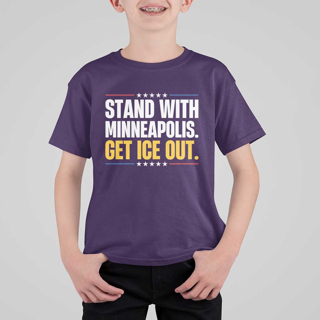 Stand With Minneapolis T Shirt For Kid Minnesota Community Support Gift