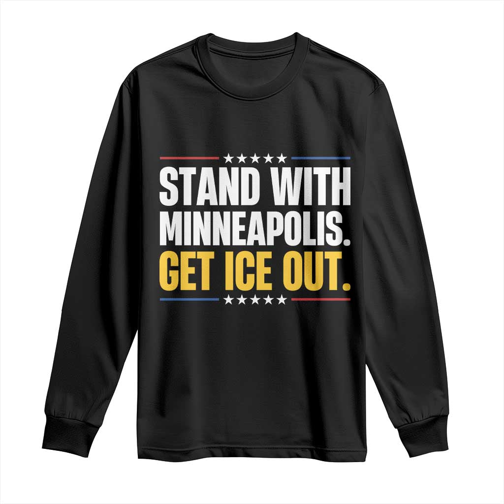 Stand With Minneapolis Long Sleeve Shirt Minnesota Community Support Gift