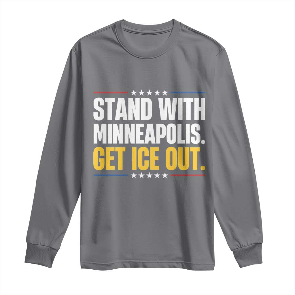 Stand With Minneapolis Long Sleeve Shirt Minnesota Community Support Gift
