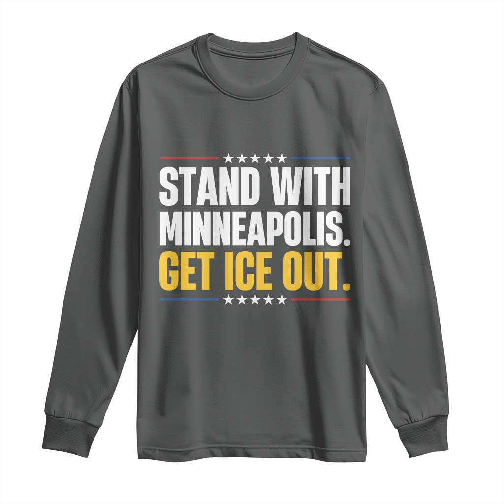Stand With Minneapolis Long Sleeve Shirt Minnesota Community Support Gift