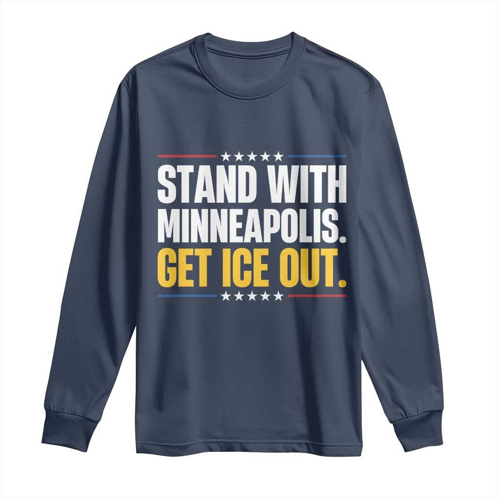 Stand With Minneapolis Long Sleeve Shirt Minnesota Community Support Gift