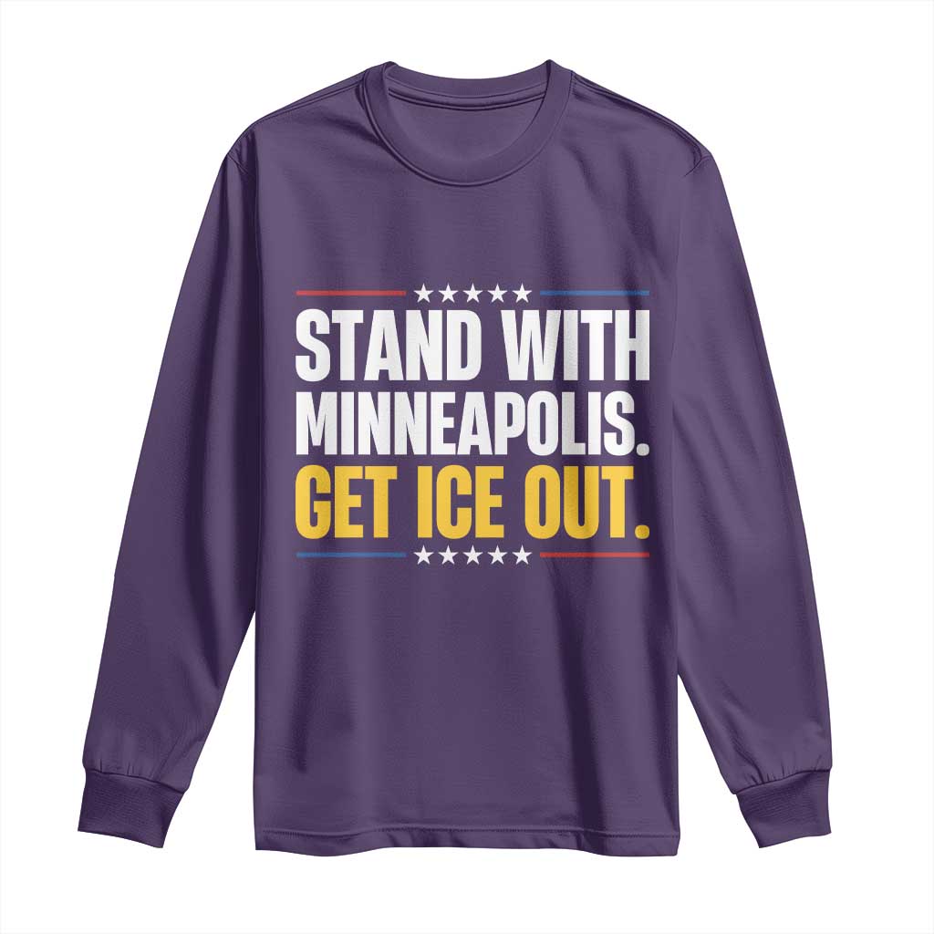 Stand With Minneapolis Long Sleeve Shirt Minnesota Community Support Gift