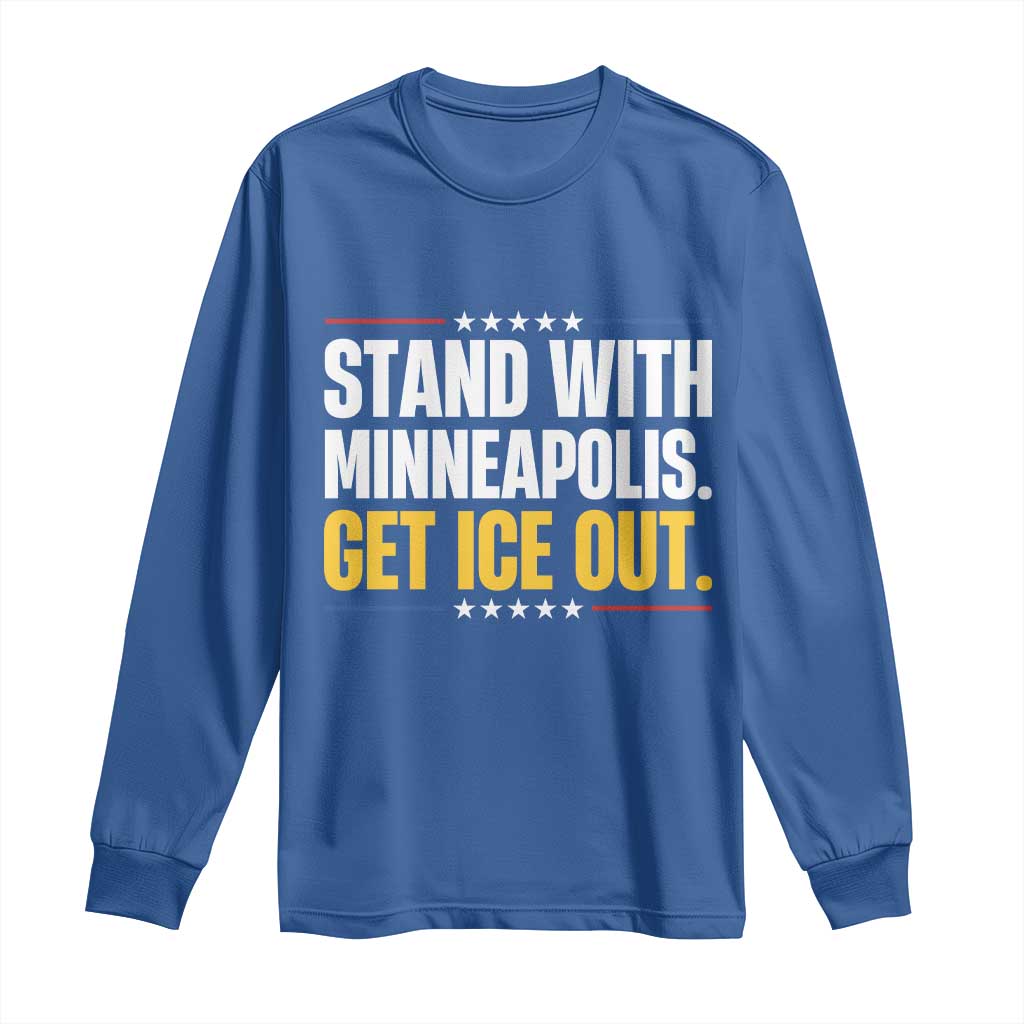 Stand With Minneapolis Long Sleeve Shirt Minnesota Community Support Gift