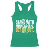 Stand With Minneapolis Racerback Tank Top Minnesota Community Support Gift