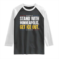 Stand With Minneapolis Raglan Shirt Minnesota Community Support Gift