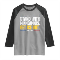 Stand With Minneapolis Raglan Shirt Minnesota Community Support Gift