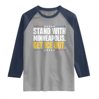 Stand With Minneapolis Raglan Shirt Minnesota Community Support Gift