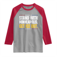 Stand With Minneapolis Raglan Shirt Minnesota Community Support Gift
