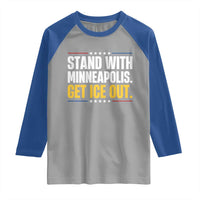 Stand With Minneapolis Raglan Shirt Minnesota Community Support Gift
