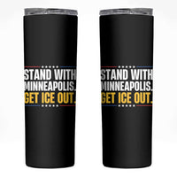 Stand With Minneapolis Skinny Tumbler Minnesota Community Support Gift