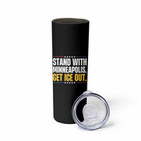Stand With Minneapolis Skinny Tumbler Minnesota Community Support Gift