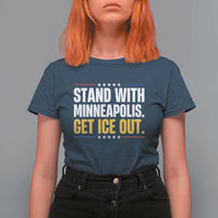 Stand With Minneapolis T Shirt For Women Minnesota Community Support Gift