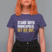 Stand With Minneapolis T Shirt For Women Minnesota Community Support Gift
