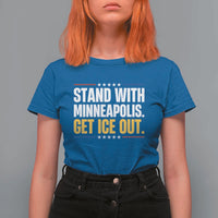 Stand With Minneapolis T Shirt For Women Minnesota Community Support Gift