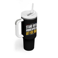 Stand With Minneapolis Tumbler With Handle Minnesota Community Support Gift