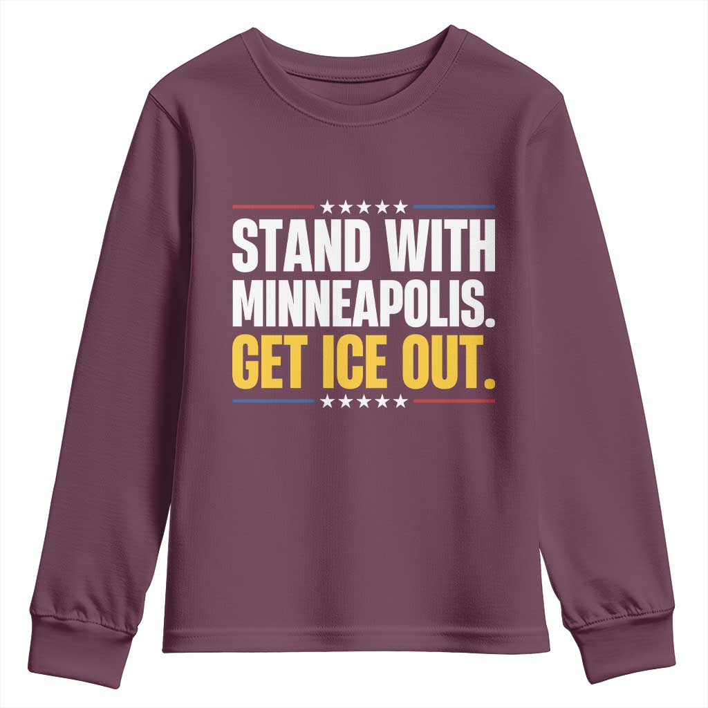 Stand With Minneapolis Youth Sweatshirt Minnesota Community Support Gift