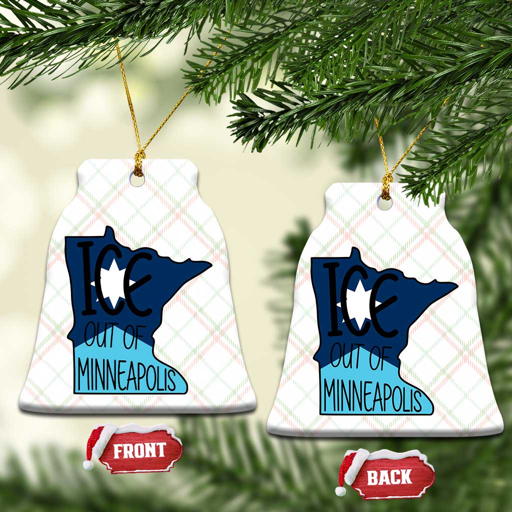 Ice Out Of Minneapolis Ceramic Ornament Minnesota Community Support Gift