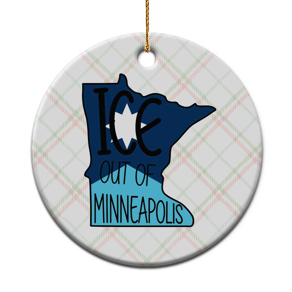 Ice Out Of Minneapolis Ceramic Ornament Minnesota Community Support Gift