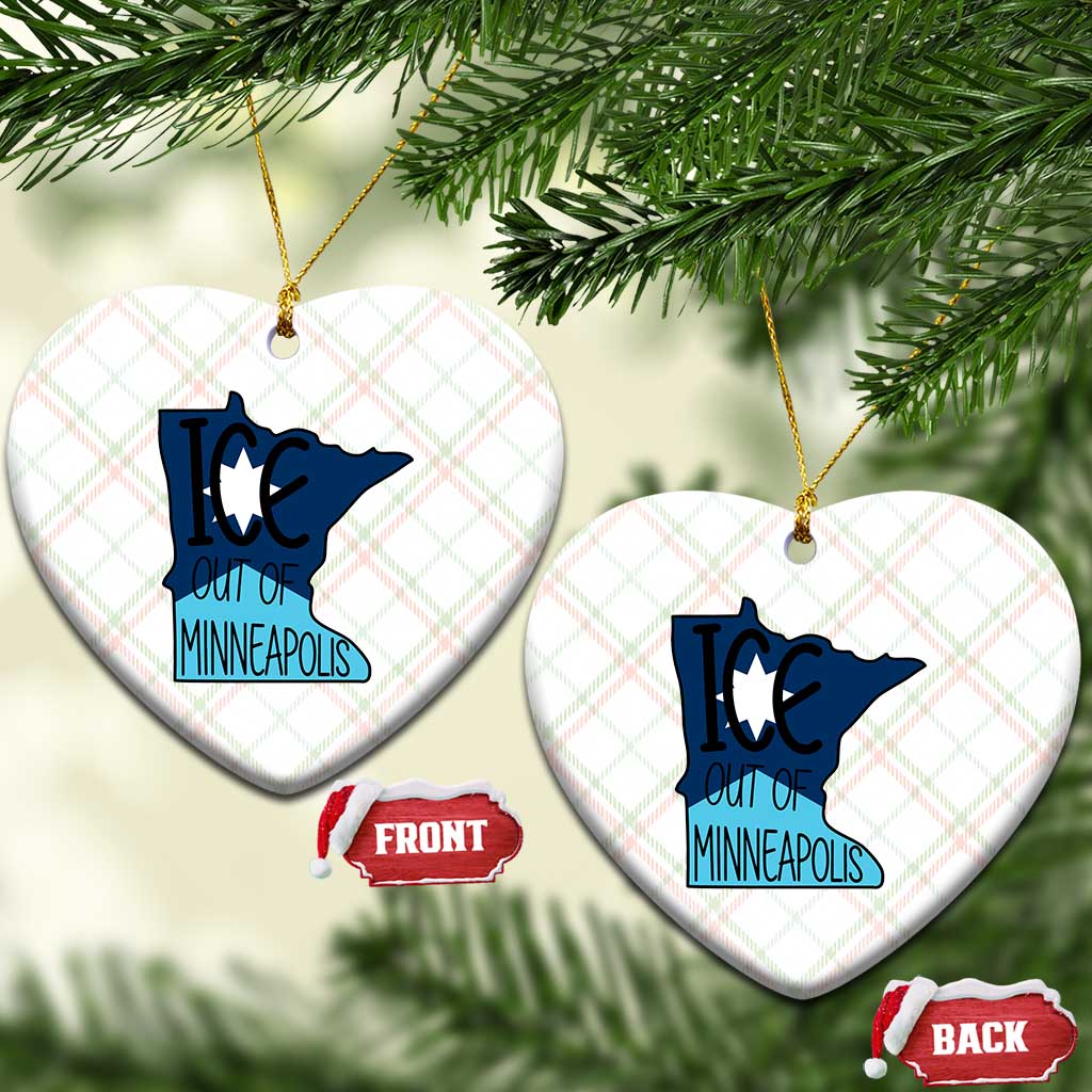 Ice Out Of Minneapolis Ceramic Ornament Minnesota Community Support Gift